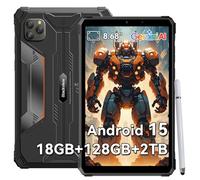 Blackview Tablet Rugerizada 8.68 Pulgadas Android 15 GeminiAI, 24 GB RAM + 128 GB ROM + 2 TB TF Active 5 Tablet Resistente Dual 4G SIM/IPS 90 Hz/AI Camera/NFC/Face ID/GPS Rugged Tableta