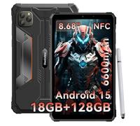 Blackview Tablet Rugerizada 8.68 Pulgadas Android 15 GeminiAI, 24 GB RAM + 128 GB ROM + 2 TB TF Active 5 Tablet Resistente Dual 4G SIM/IPS 90 Hz/AI Camera/NFC/Face ID/GPS Rugged Tableta