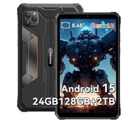Blackview Tablet Rugerizada 8.68 Pulgadas Android 15 GeminiAI, Active 5 Tablet Resistente 24 GB RAM + 128 GB ROM + 2 TB TF/Dual 4G SIM/IPS 90 Hz/AI Camera/NFC/Face ID/GPS Rugged Tableta