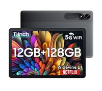 Blackview Tableta Tab 90 WIFI de 12 GB, 128 GB, 8200 mAh, pantalla HD+ de 10,92 pulgadas, T606, ocho núcleos, batería, tabletas WIFI, PC, Android 15 only tablet gris