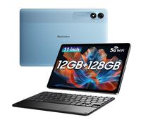 Blackview Tableta Tab 90 WIFI de 12 GB, 128 GB, 8200 mAh, pantalla HD+ de 10,92 pulgadas, T606, ocho núcleos, batería, tabletas WIFI, PC, Android 15 tablet+keyboard azul