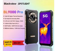 Blackview-teléfono inteligente BL9000 PRO 5G, celular resistente de 6,78 pulgadas, FHD, 12GB de RAM, 512GB, cámara de 50MP, FLIR, batería de 8800mAh, Android 14, estreno mundial Black