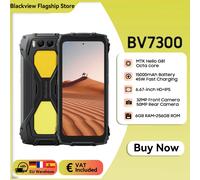 Blackview-teléfono inteligente BV7300, móvil resistente con Android 14, 18GB (6 + 12), 256GB, 6,67 pulgadas, 15000mAh/45W, Dual 800LM, luz de Camping, NFC Black