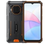 Blackview Teléfono Resistente BV6200, Batería 13000mAh, 8GB+64GB(1TB Extensión), 6.56'' HD+, ArcSoft® 13MP+8MP, Android 13 Dual SIM, IP68 MIL-STD-810H Smartphone Antigolpes Impermeable, GPS Naranja