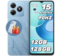 Blackview Wave 8 Smartphone Android 15, 12GB+128GB/2TB TF, 6,56" 90Hz, 13MP+8MP, 4G Dual SIM Móvil, Octa-Core Moviles/Face ID/Fingerprint/OTG/GPS/Funda de Móvil/Lámina de Endurecimiento-Azul