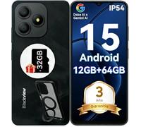 Blackview Wave 9C Smartphone Android 15 con Funda de Teléfono, Moviles Baratos 12GB+64GB/2TB TF, Telefonos Moviles IP54 6,56", Telefono Octa-Core, Dual SIM, 13+8MP, Face ID, Fingerprint, OTG, GPS