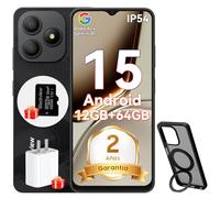 Blackview Wave 9C Smartphone Android 15 con Funda de Teléfono, Moviles Baratos 12GB+64GB/2TB TF, Telefonos Moviles IP54 6,56", Telefono Octa-Core, Dual SIM, 13+8MP, Face ID, Fingerprint, OTG, GPS