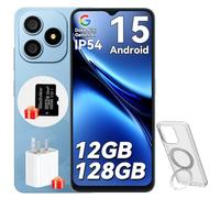Blackview Wave 9C Telefonos Moviles Android 15 con Funda de Teléfono, Smartphone 12GB+128GB/2TB TF, Moviles Baratos IP54 6,56", Mobile Phone Octa-Core, Dual SIM, 13+8MP, Face ID, Fingerprint, OTG, GPS