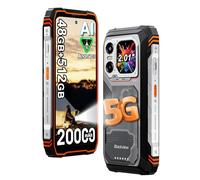 Blackview XPLORE 1 (48GB+512GB) Android 15 Movil Irrompible 5G, 20000mAh Teléfono Movil Resistente, 6.78" FHD+ Doble Pantalla,64MP+50MP Cámara AI Smartphone Todoterreno,4G Telefono NFC,OTG,GPS,Naranja