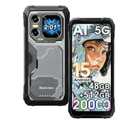 Blackview Xplore 1 (48GB+512GB) Android 15 Teléfono Movil Resistente 5G, 6.78" FHD+ Movil Irrompible, 64MP Cámara AI, 20000mAh Smartphone Todoterreno IP68, 5G Telefono NFC,OTG,GPS,Infrarrojo,FM, Negro