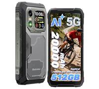 Blackview Xplore 1 5G Movil Irrompible con Pantalla Doble, 48GB + 512GB/2TB, 20000mAh, Dimensity 7050 Movil Resistente, Android 15, 64MP + 20MP Nocturna, 6,78" 120Hz, Linterna 170lm/Dual SIM/NFC/AI