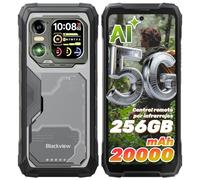 Blackview Xplore 1 5G Movil Irrompible con Pantalla Secundaria, 20000mAh, Dimensity 7050 Móvil Rugerizado, Android 15, 36GB+256GB/2TB, 50MP+64MP+20MP Nocturna, 6,78" 120Hz, Linterna 170lm/NFC/OTG/AI