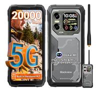 Blackview XPLORE 1 WT Movil Irrompible 5G, 20000mAh Movil Indestructible, 36GB+256GB, 6,78" FHD+ & 2,01" 120Hz Android 15 IP69K, 64MP+50MP+20MP, NFC/OTG/GPS/AI
