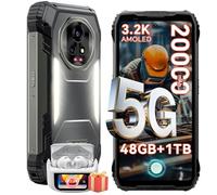 Blackview Xplore 2 Mobile Phone 5G, 20000mAh-Android 15 Battery Outdoor Rugged Phone, 48GB+1TB/2TB Rugged Mobiles, 6.73" FHD+120Hz, 50MP, 3.5K AMOLED, IP68/69K/Dual SIM/Octa Core/MTK 8300/Wifi 6E