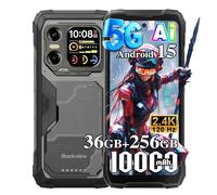 Blackview Xplore X1 AI Android15 Movil Irrompible 5G,36GB+256GB/2TB, 6,78" FHD+ &2,01",10000mAh Móvil Rugerizado,108MP+50MP+20MP Visión Nocturna,4G/5G Telefono, NFC/OTG/GPS/Gemini AI， Negro