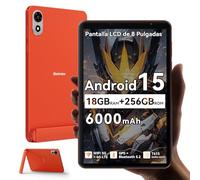 Blackview ZENO 1 8 Pulgadas Tablet Android 15 90Hz 800x1280-Ultra Ligera y Compacta Gaming,T615 8 Núcleos Chip AI,18GB RAM+256GB ROM 2TB TF/4G LTE+WiFi 5G/Face ID/6000mAh/8MP+8MP/Widevine L1/BT5.2/GMS