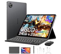 Blackview ZENO 10 5G Tablet con Teclado y Ratón,24GB+256GB/2TB TF Android 15, 2K FHD+ Gaming Tablet 11 Pulgadas,8800mAh,16MP+13MP, 4G LTE/5G WiFi/Modo PC/OTG/Widevine L1/Fund lápiz Inteligente, Negro