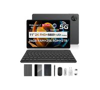Blackview ZENO 10 5G Tableta con Teclado+Ratón, 24Go+256Go/2To Android 15, 11 Pulgadas 2K FHD+ Tableta Gaming Gemini Al, 8800mAh, Negro