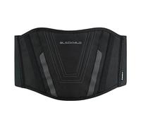 BLACKWILD Cinturón para la zona lumbar de motocicleta, cinturón lumbar, para motocicleta, para hombres y mujeres, negro básico, calentador de riñones eficaz, soporte lumbar, cinturón lumbar, negro, S