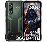 Blade 20 MAX Rugged Smartphone, Desbloqueado, 36 GB + 1 TB, 11800mAhu/33W, Helio G100, 64MP + 20MP Visión Nocturna, Android 15 Rugged Smartphone, 6,6 Pulgadas IPS + 120Hz, Face ID/NFC