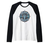 Blade and Balance Paladín RPG Clase Espada Símbolo Justicia Camiseta Manga Raglan