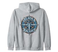Blade and Balance Paladín RPG Clase Espada Símbolo Justicia Sudadera con Capucha