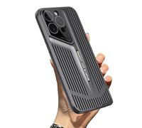 Blade Cooling Mobile Phone Case for iPhone, Blade Cooling Heat Dissipation Case, Electroplated Magnetic Attraction Cooling Mobile Phone Case Anti-Drop and Heat Dissipation (15Pro-MAX,Black)