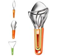 Blade Divider, Portable Fruit Slicer Device, Easy Press Cutter with Core Remover, Heavy Duty Steel Cutting Tool, Compact Utility Style Gadget, Kitchen Camping for Indoor Outdoor