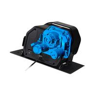 FRTEC - Volante de Carreras con Pedales FR FORCE, Force Feedback 3,2Nm, Tecnología ForceSense, Doble motor, Aro extraíble, Engranajes y Eje de Acero, Acabado Alcantara