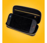 Blade - Bolsa de Transporte Nintendo Switch 2 Consola, Kings League, Funda Rígida con Caja de Juegos, Consola y Accesorios, Broche de Oro, Licencia Oficial