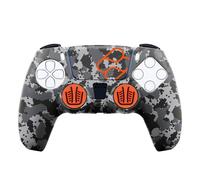 Funda + grips - FR-TEC Custom Kit, Para PS5, Camuflaje + sticker para el touchpad