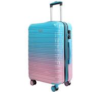Blade Juego de 3 Maletas ampliables - Maleta rígida - Maleta Ligera con Ruedas - Equipaje de Mano de ABS + PC con candado TSA, 4 Ruedas giratorias - Juego de 3 Maletas de Viaje, Azul-Rosa,