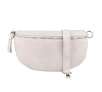 BLADE Riñonera para mujer, bolso de ante hecho a mano, bolso cruzado, riñonera de piel auténtica con correas estampadas, 3 tamaños, elegante bolso bandolera de Italia, regalo para ella, bolso de piel,
