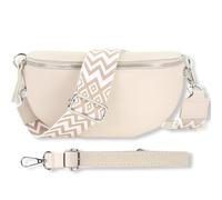 Blade Riñonera para Mujer de Piel auténtica, Elegante riñonera para Mujer con 2 Cinturones Anchos Desmontables y Ajustables, Bolso Cruzado para Mujer, Bolso Cruzado para Mujer, Bolso de Pecho de Alta