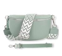 Blade Riñonera para Mujer de Piel auténtica, Elegante riñonera para Mujer con 2 Cinturones Anchos Desmontables y Ajustables, Bolso Cruzado para Mujer, Bolso Cruzado para Mujer, Bolso de Pecho de Alta