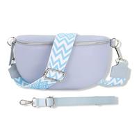 Blade Riñonera para Mujer de Piel auténtica, Elegante riñonera para Mujer con 2 Cinturones Anchos Desmontables y Ajustables, Bolso Cruzado para Mujer, Bolso Cruzado para Mujer, Bolso de Pecho de Alta
