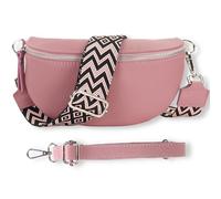 Blade Riñonera para Mujer de Piel auténtica, Elegante riñonera para Mujer con 2 Cinturones Anchos Desmontables y Ajustables, Bolso Cruzado para Mujer, Bolso Cruzado para Mujer, Bolso de Pecho de Alta