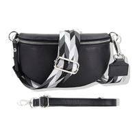 Blade Riñonera para Mujer de Piel auténtica, Elegante riñonera para Mujer con 2 Cinturones Anchos Desmontables y Ajustables, Bolso Cruzado para Mujer, Bolso Cruzado para Mujer, Bolso de Pecho de Alta
