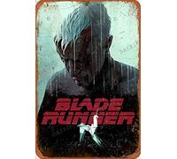 Blade Runner Poster Cartel Retro de hojalata, Cartel Vintage, Placa, decoración de Pared para Bar, cafetería, jardín, Dormitorio, Oficina, Hotel, 20X30 cm