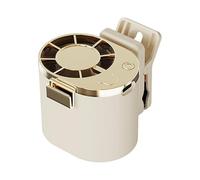 Bladeless Clamp Fan, Portable Rechargeable Cooler, 2.83x3.54x2.56 Inches Personal Clip Fans with Quiet Airflow, Lightweight Mini Cooling Device, Summer Fan with Compact Build, Clip Fans for Travel Use