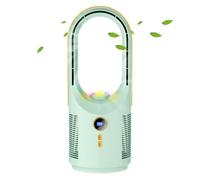 Bladeless Desk Fan, 5-Speed Quiet Desktop Fan, Portable Air Circulator