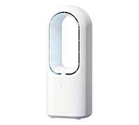 Bladeless Desk Fan - Portable USB Rechargeable Fan | 5-Speed Table Air Cool