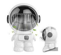 Bladeless Fan for Bedroom - Astronaut Shape Quiet Mini Cooling Device, USB Desktop Personal Air Circulator | Compact Low Noise Ventilation Design, Student Dormitory Study Table Accessory, Home Bedroom