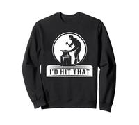 Bladesmith Humor I'D Hit That Blacksmith Forge Broma Cita Sudadera