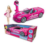 BLADEZ Barbie Toyz - Coche de Control Remoto - Coches controlados por Radio con Luces y Velocidad de 12 mph - Se Adapta a Dos muñecas Barbie de tamaño Completo - Juguetes y Accesorios Oficiales RC