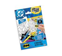 BLADEZ DC Batman - Juego de actividades de calcomanías creativas con calcomanías y colorear, calcomanías para niños con mini figuras de tarjetas y bolígrafos, perfecto para bolsas de fiesta, 1 paquete
