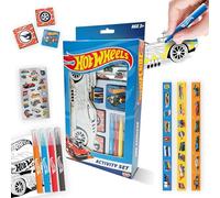 BLADEZ Hot Wheels - Juego de actividades, artes y manualidades, juego de papelería con licencia con bolígrafos y calcomanías, más de 150 piezas, Creative Maker Kitz Toyz