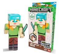 BLADEZ Minecraft Make Your Own Alex, juego de manualidades con licencia, artes y manualidades para niños y niñas, juguete con licencia para niños, Creative Maker Kitz Toyz