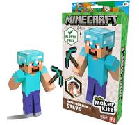 BLADEZ Minecraft Make Your Own Steve - Kit de manualidades con licencia para niños y niñas, juguete con licencia para niños, Creative Maker Kitz Toyz