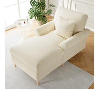 Bladez Sillón de relax plegable XXL con función reclinable | funda de terciopelo | Asiento acolchado con cojín para salón y dormitorio |beige